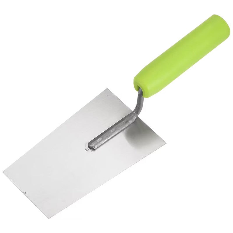 Espátula de Gesso para Mão Chata, Ferramenta de Reparo de Parede Seca, Tinta, Concreto, Ferramentas de Construção, Painel de Aço Carbono com Cabo de Borracha, Ferramentas Manuais