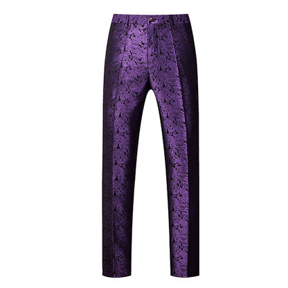 Calça Social Masculina Azul, Calça de Tecido Jacquard, Calça de Terno para Festa de Casamento, Tamanhos Asiáticos M-5GG 6GG, Pantalones Hombre