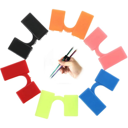 6 Peças Clipes Auxiliares para Treinamento de Hashi Reutilizáveis com Dobradiças Antiderrapantes Assistentes para Praticar e Aprender Facilmente e Desenvolver Habilidades