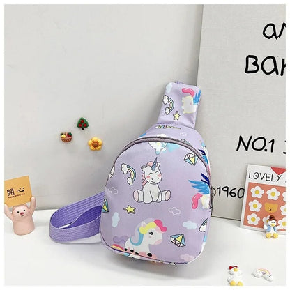 Bolsas de Ombro de Dinossauro Fofas Infantis Bolsas de Peito Casuais Novas para Meninas e Meninos Porta-Moedas de Nylon Bolsas Pequenas a Tiracolo