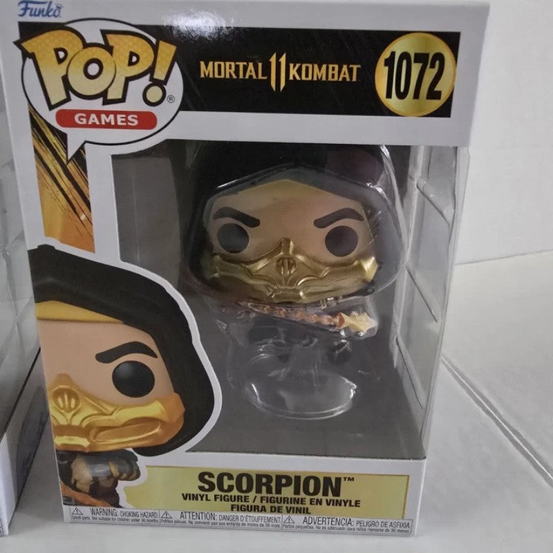 Mortal Kombat Kitana Genuine Funko Pop Action Doll Model Scorpion Vinyl Sculpture Dolls Collect Souvenirs Fan Gifts Toys