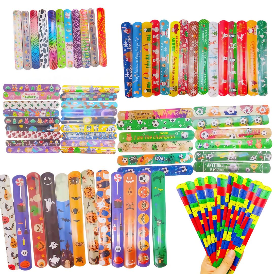 24Pcs Multi-style Halloween Christmas Football Party Brush Design Retro Shooting Band Adult Birthday Gift Easter Carnival Gift