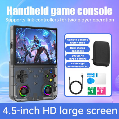 R36 Ultra X Retro Handheld Game Player WiFi Open Source Linux System 4.5" IPS Screen Hall Effect Emulator Wireless Gamepad Gift