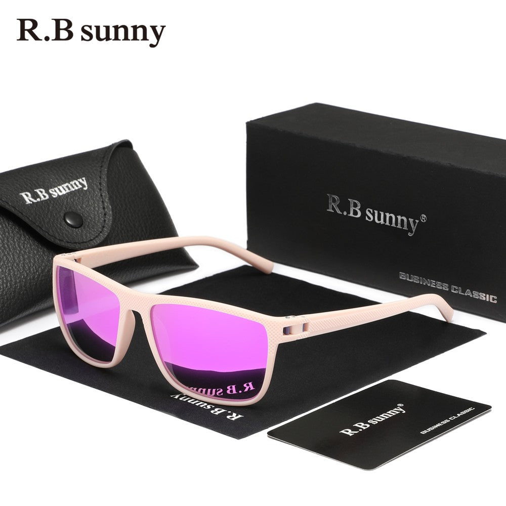 RBsunny Fashion Women‘s Sunglasses New Design Rainbow Mirror Lens Polariz UV400 Glasses Chroma Party High Quality Men Eyewear