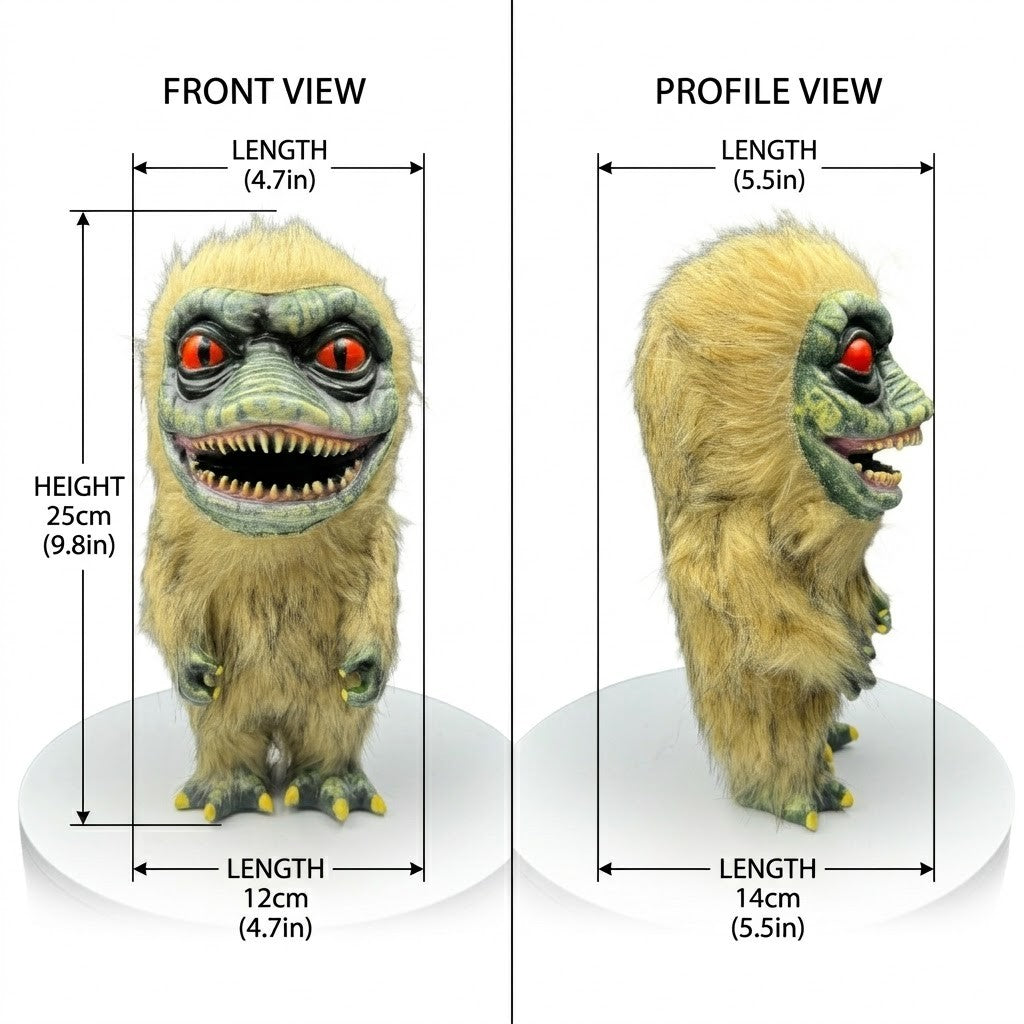 Critters Monster Doll Figurine Realistic Movie Alien Little Monster Doll Collectible Props Gift For Fans Kids Halloween Decor