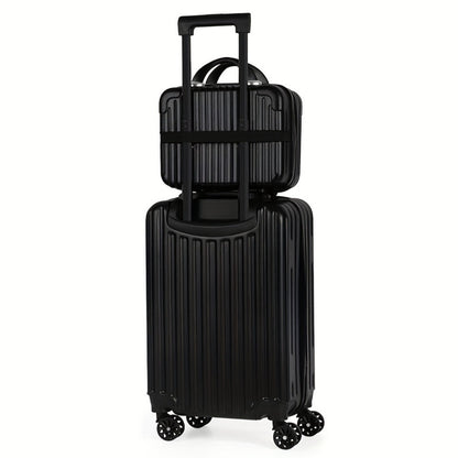 2-Piece Hardshell Luggage Set (20"+14") - Nesting Spinner w/ 360° Wheels & TSA Lock, Lightweight Expandable for Family Travel