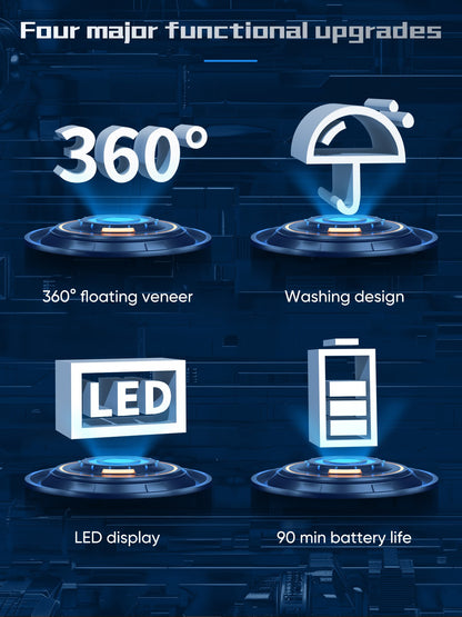 SEJOY 3 In 1 Man Shaver Electric Razor Rechargeable Triple Blade Trimmer Beard Floating Head Waterproof Hair Shaving Machine