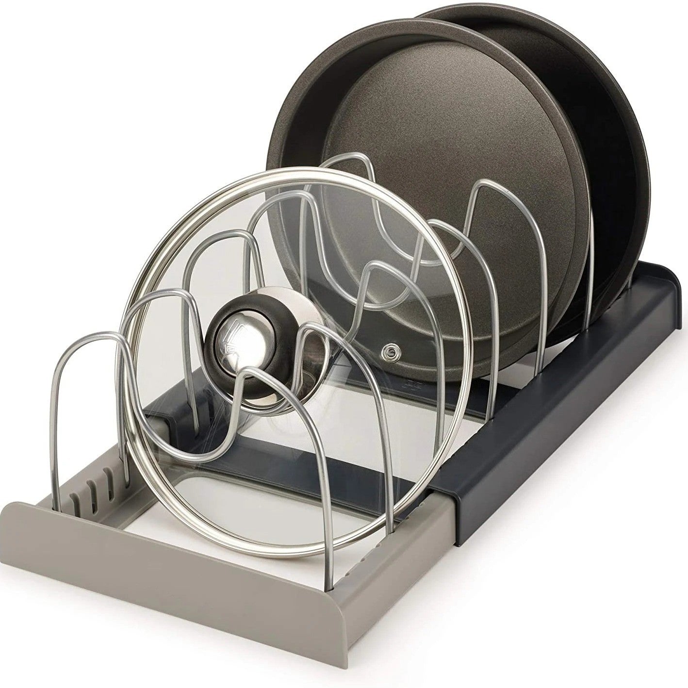 2025 HOT NEW Pot lid storage rack, suitable for cabinet drawers, a kitchen organizing tool suitable for storing cookware.