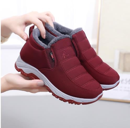 Women's Boots Unisex Winter Shoes Women Waterproof Snow Boots Female Slip On Casual Shoe Plush Footwear Men's Ankle Botas