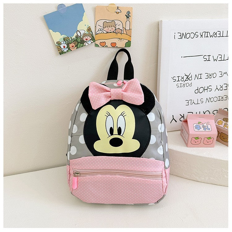 Disney Cartoon Backpack For Baby Boys Girls Minnie Mickey Mouse Children Lovely Schoolbag Kindergarten Schoolbag Kids Gift