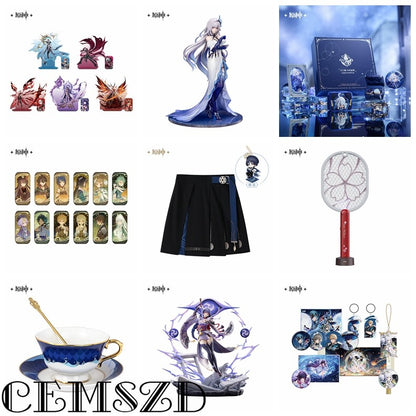 [Genuine] Anime Gift Box Set Official Game Genshin Impact Honkai Star Rail Zenless Zone Zero Honkai Impact 3RD&Tears of Themis