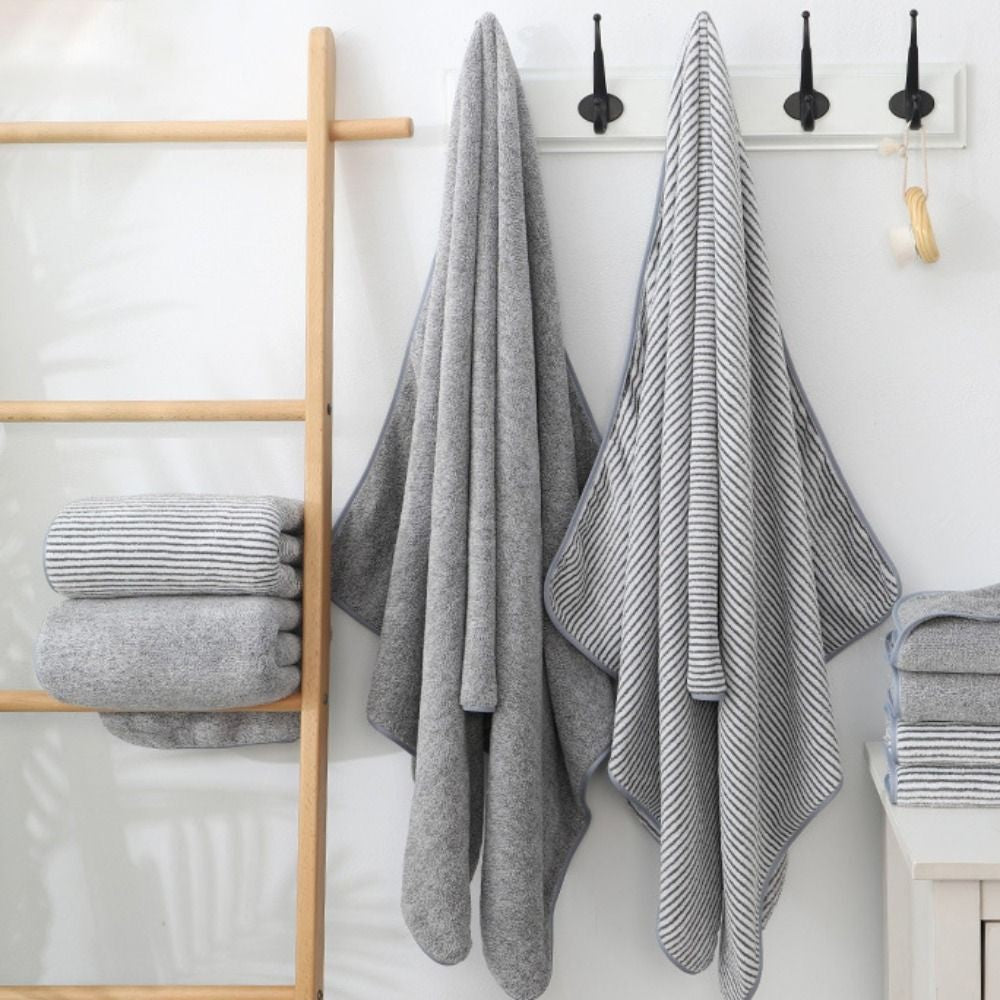 Multipurpose Absorbent Bath Towel Thickened Soft Sports Shower Towel Skin-friendly Japanese Style Beach Towel Gym