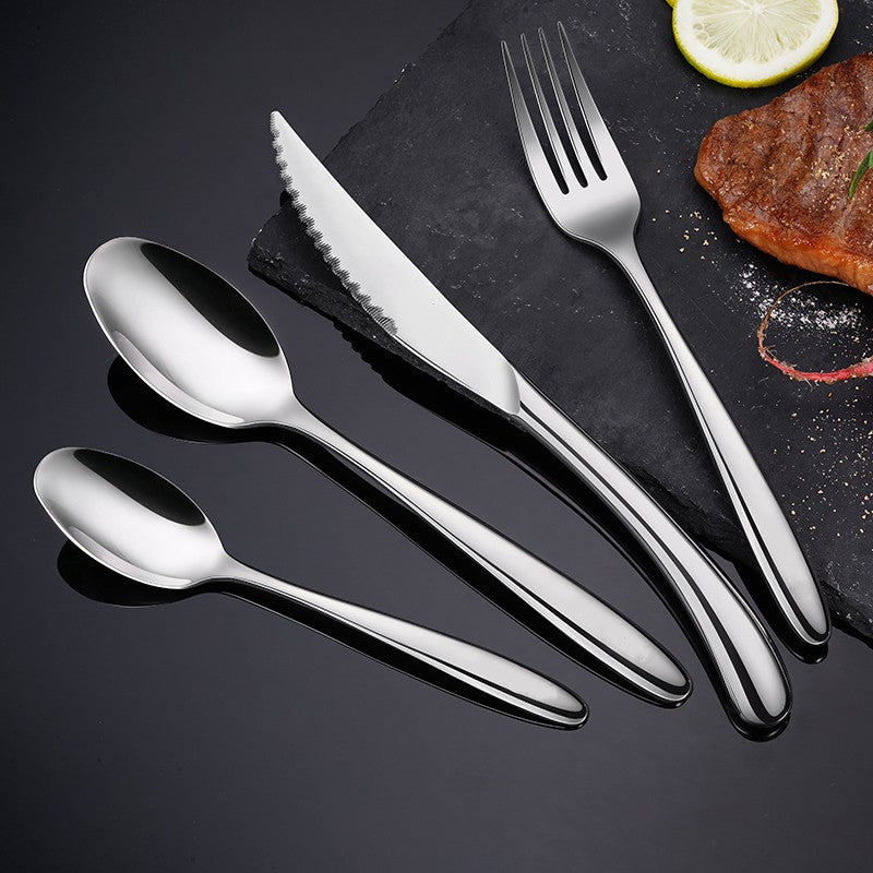 Talheres de luxo em aço inoxidável 316 com certificado LFGB: Garfo, Faca, Colher, Acessórios para Bife, para Banquete e Jantar em Casa
