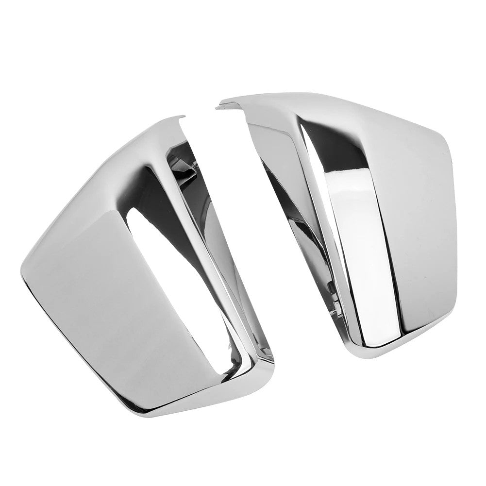 Motorcycle Chrome Pair Battery Side Cover Fairing For Honda Shadow ACE Aero Spirit VT400 VT750 2004-2013