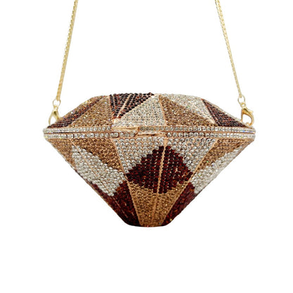 XIYUAN Silver Diamond Evening Bag Luxury Crystal Women Party Wedding Clutches Rhinestone Handbags Ladies Elegant Bridal Purses