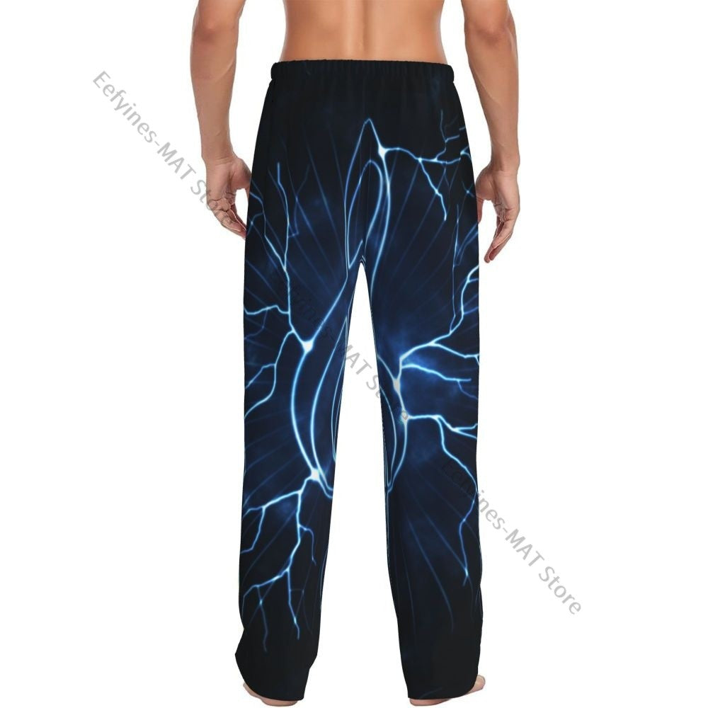 Cute Hedgehog Mens Pajamas Pyjamas Pants Lounge Pants Sleep Bottoms