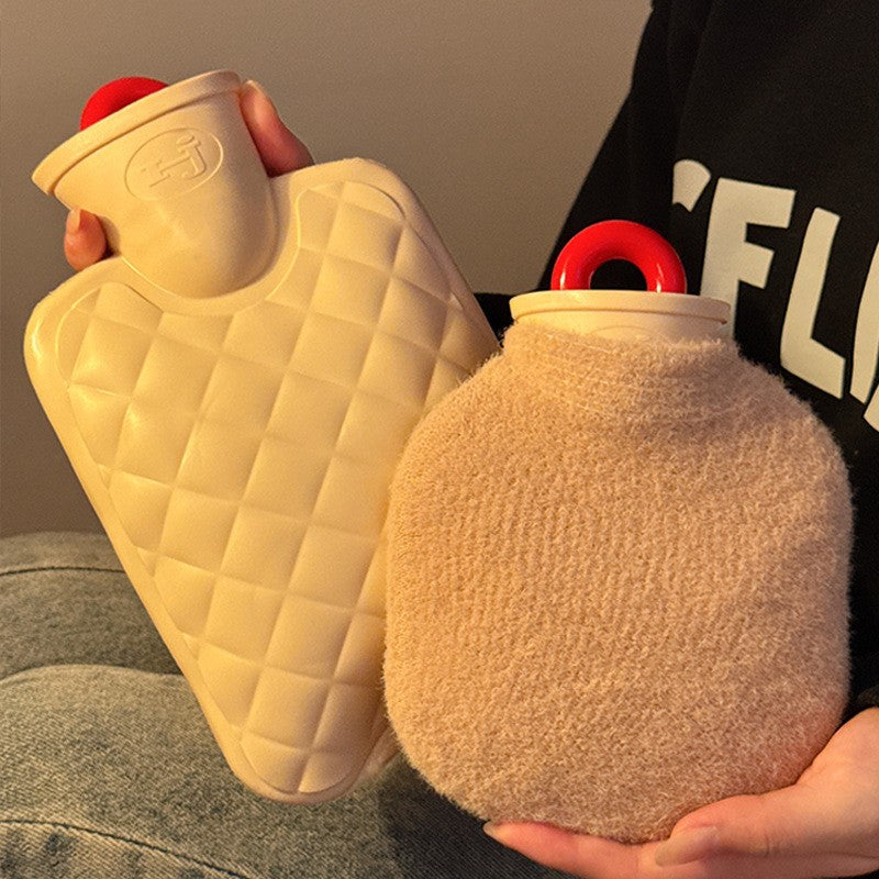 300/650ML Plush  Hot Water Bag  Winter Removable  Hot Water Bottle  Winter Hand Foot Warmer