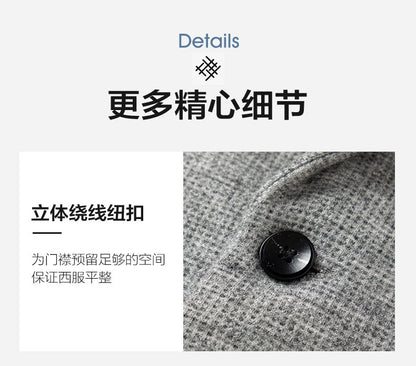 2025 Men's High-End Boutique Wool Suit Casual Business Top Coat Fashion Gentleman Party Four Seasons Elegant Tailored Suit