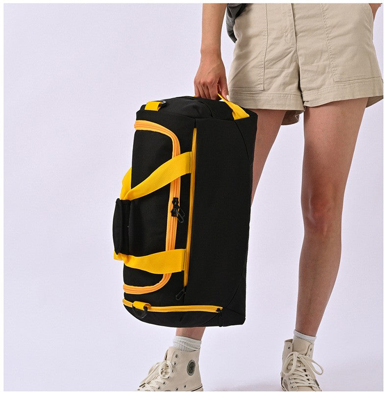 Personalized customized soccer bag logo with dry wet separation handbag luggage sports bag printed with logo pattern
