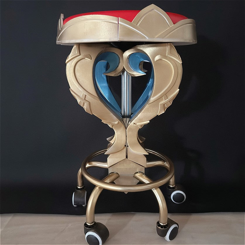 Sandrone Genshin Impact Marionette Cosplay Anime Round Stool Handmade Give Out Light Swivel Wheel Chair Cartoon Table Chairs