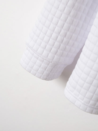 New spring and autumn men's checkerboard checkered POLO shirt zip-up collar sports polo shirt