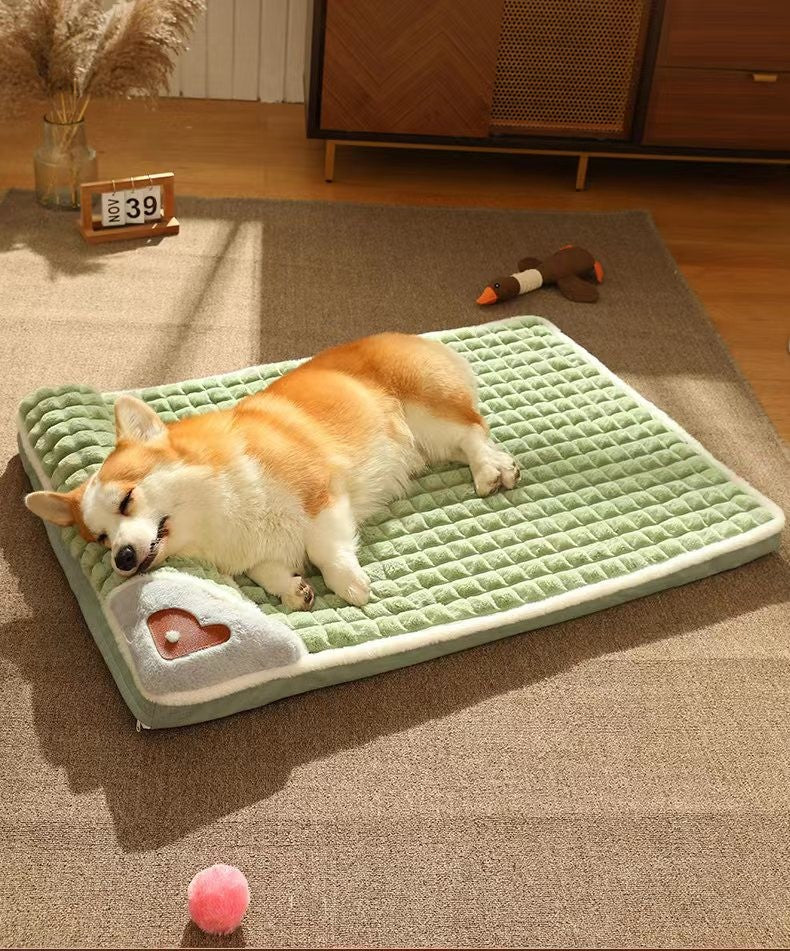 Cama para Cães Lavável à Máquina Almofada Ortopédica Removível para Filhotes Travesseiro de Espuma Viscoelástica para Cães e Gatos de Pequeno Médio e Grande Porte