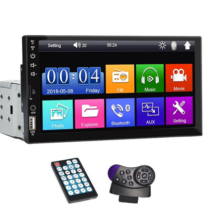 7 Inch Car Radio 1 Din MP5 Player Touch Screen Multimedia FM ISO Power Aux Input USB Bluetooth  Mirror Link Universal Autoradio