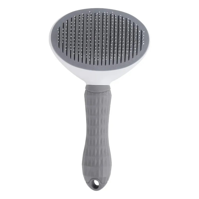 Escova de Pelo para Gatos e Cães Pente de Grooming e Cuidado Escova de Gatos Pente de Aço Inoxidável para Cães de Pelo Longo Limpeza de Animais de Estimação Acessórios para Gatos e Cães