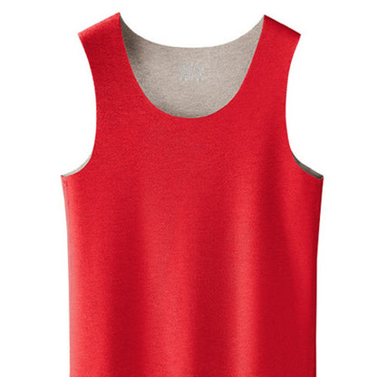 Comfortable Bamboo Fiber Thermal T Shirt Men Tank Top Wool High Quality Seamless Undershirt Winter Men's Warm Fleece Underwear