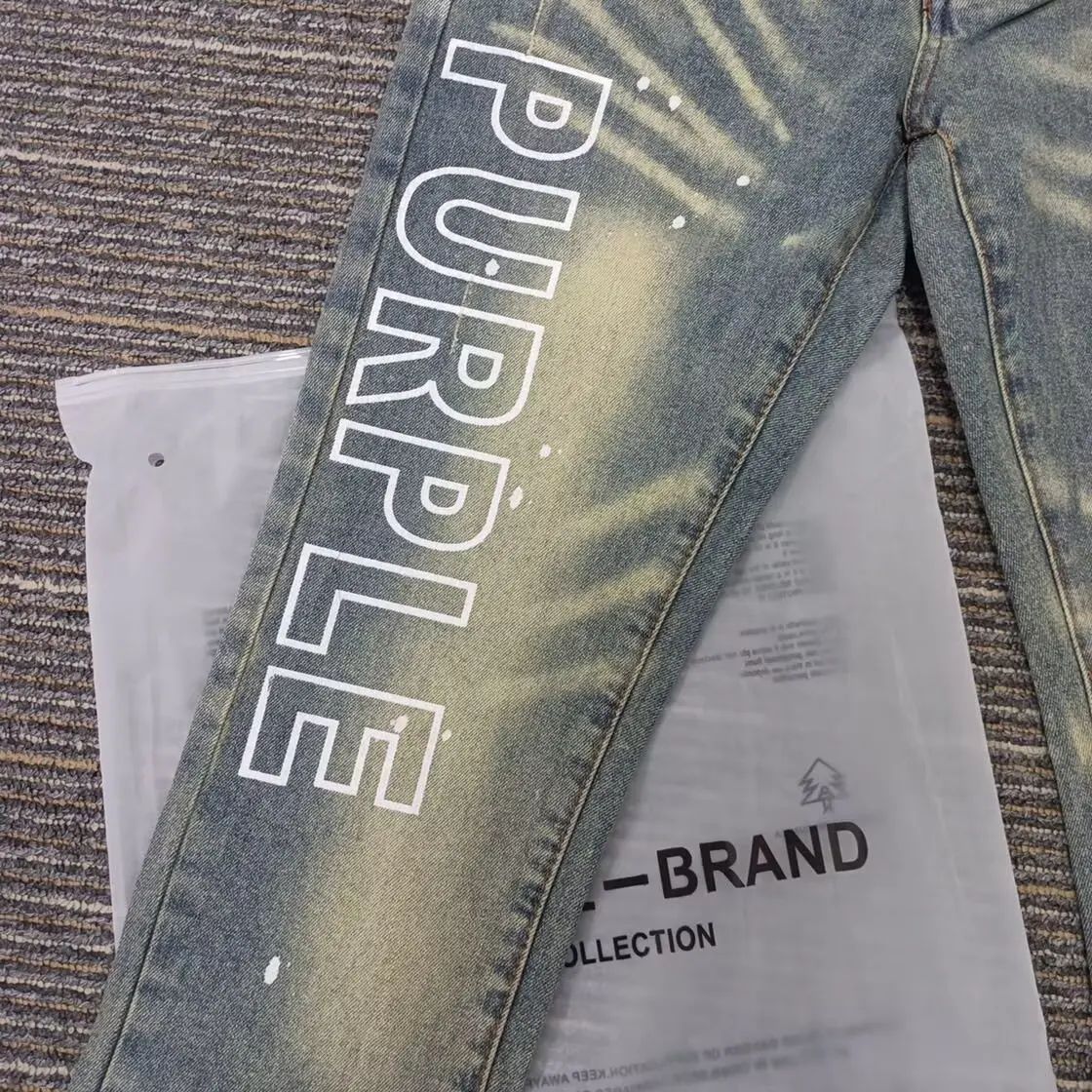 Calça Jeans Masculina Hip Hop Estilo Hong Kong Verão Nova Estampa de Letras Streetwear Tendência Calças Compridas Legais e Bonitas Transfronteiriças