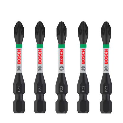 BOSCH Original PH/PZ 55MM Set Impact Type Bit S2 HSS Wear Resistance Carpentry Bit Screwdriver Power Tool Accessories
