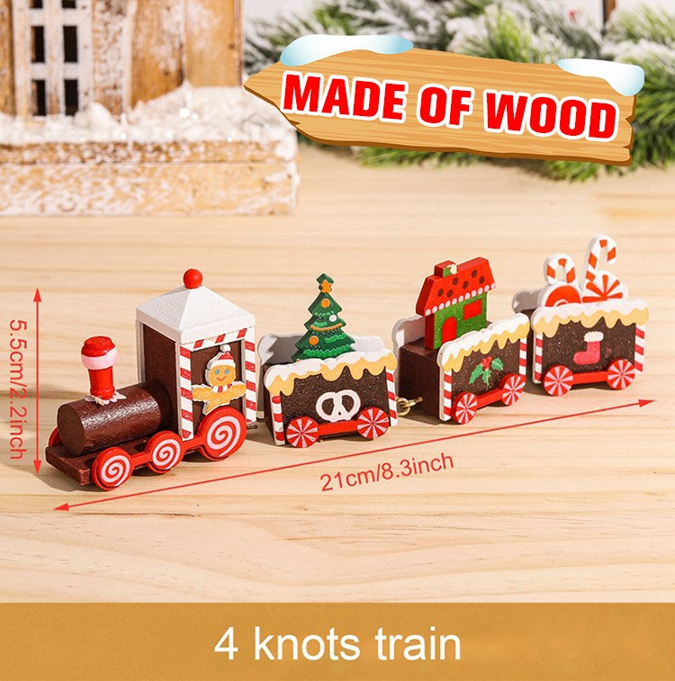 Wooden/Plastic Train Christmas Ornament Merry Christmas Decoration For Home 2025 Xmas Gifts Noel Natal Navidad New Year 2026