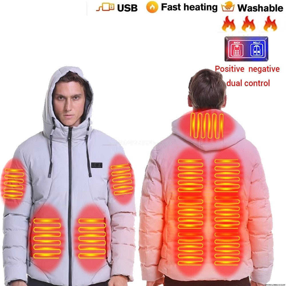 Heated Jackets Men's Women's Heating Jackets USB Electric Heating Jacket 13 Areas Heated Vest Thermal Clothing Coat Winter