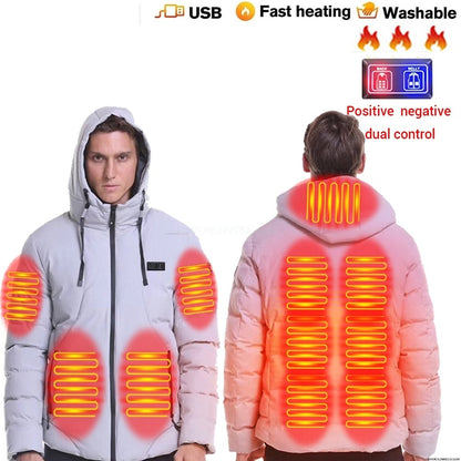Heated Jackets Men's Women's Heating Jackets USB Electric Heating Jacket 13 Areas Heated Vest Thermal Clothing Coat Winter