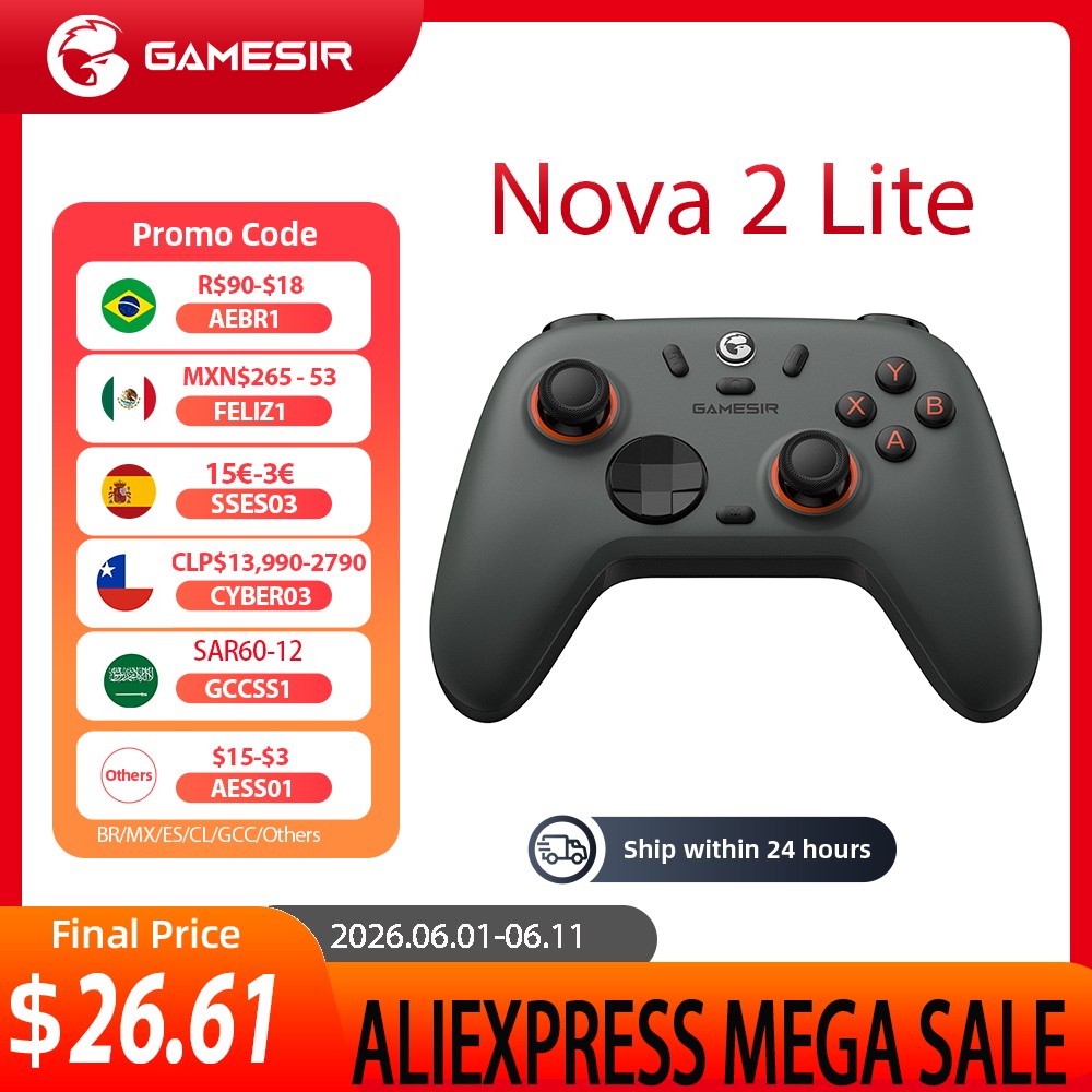 GameSir Nova 2 Lite Multi-Platform Wireless Game Controller for Switch, PC, Android and iOS