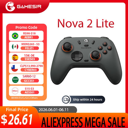 GameSir Nova 2 Lite Multi-Platform Wireless Game Controller for Switch, PC, Android and iOS
