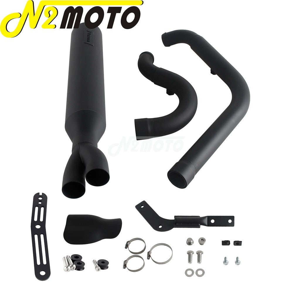 For Harley Softail Low Rider EI Diablo ST FXLRST FXRST 117 2022-2024 2-In-1 Full Length Exhaust System Stepped Head Muffler Pipe
