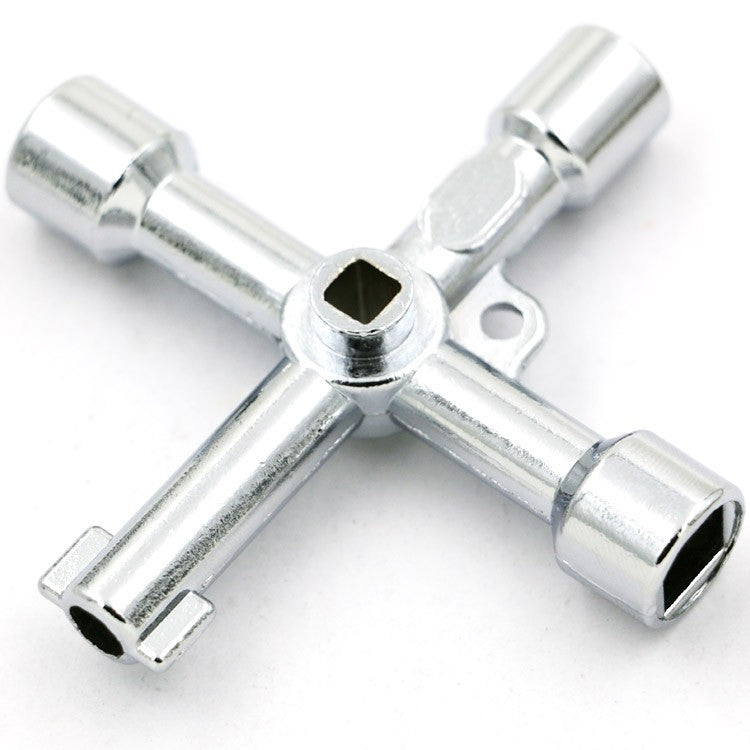 Key Wrench Cross Switch Alloy Universal Square Wrench Tool for Elevator Electrical Cupboard Box Cabinet socket wrench