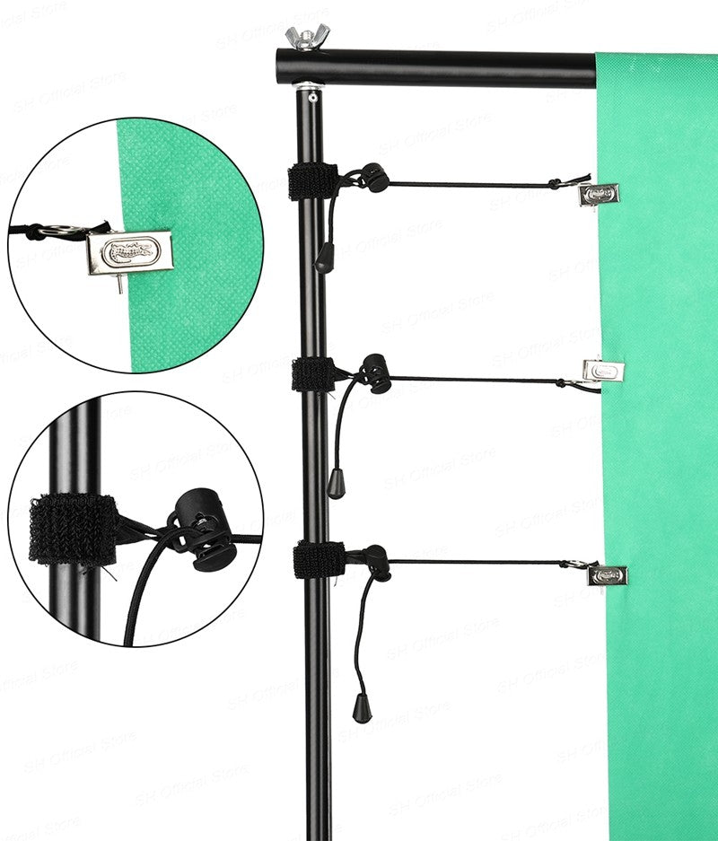 Photography Backdrop Stand Photo Studio Background Backdrops Chromakey Green Screen Support System Frame Carry Bag Light Kits