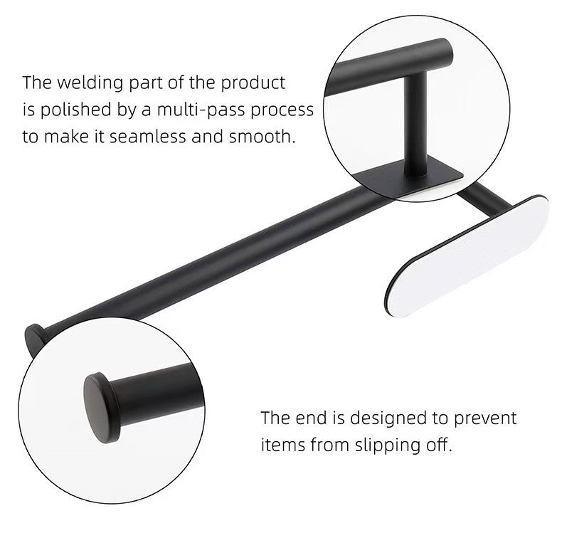 Kitchen Paper Towel Holder Adhesive Tissue Hanger Toilet Roll Paper Dispenser Cabinet Storage Napkin Rack Bathroom Accessories