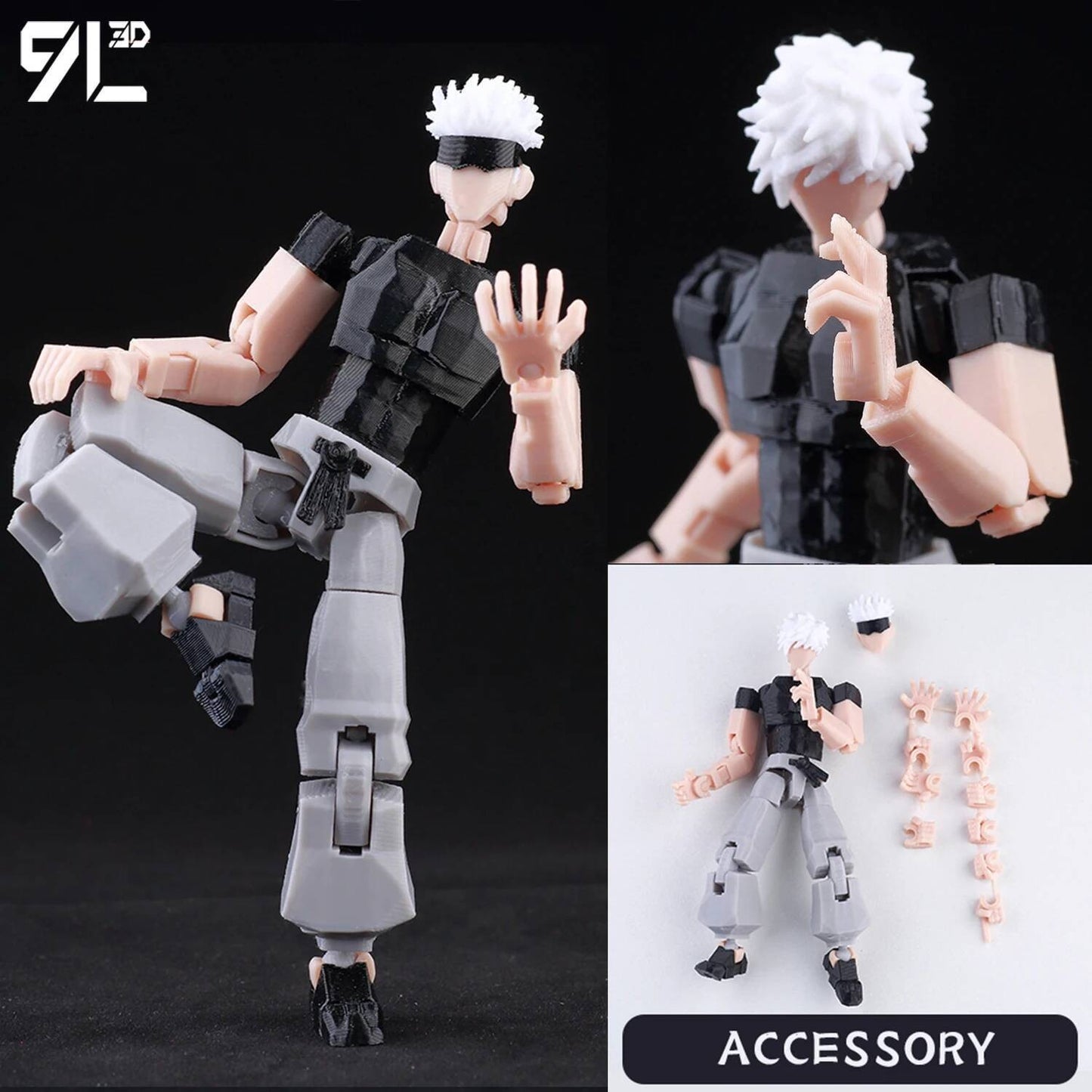 ?9L3D Lucky13 Gojo Sukuna Jujutsu Fushiguro Toji Gojo Satoru Action Figure Dummy13 T13 Multi-Jointed Collectible Toys Titan13