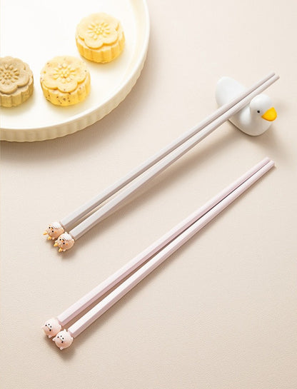 22cm 3D Bonitos Desenhos Animados Animais Hashi Para Crianças Hashi Chinês Comida Sushi Varas Casa Cozinha Louça Jantar Ferramenta de Cozinha