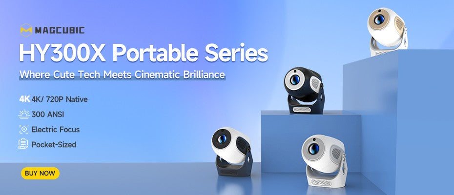 Magcubic 4K Android 11 Projector Native 1080P 390ANSI HY320 Dual Wifi6 BT5.0 1920*1080P Cinema portable Projetor upgrated HY300