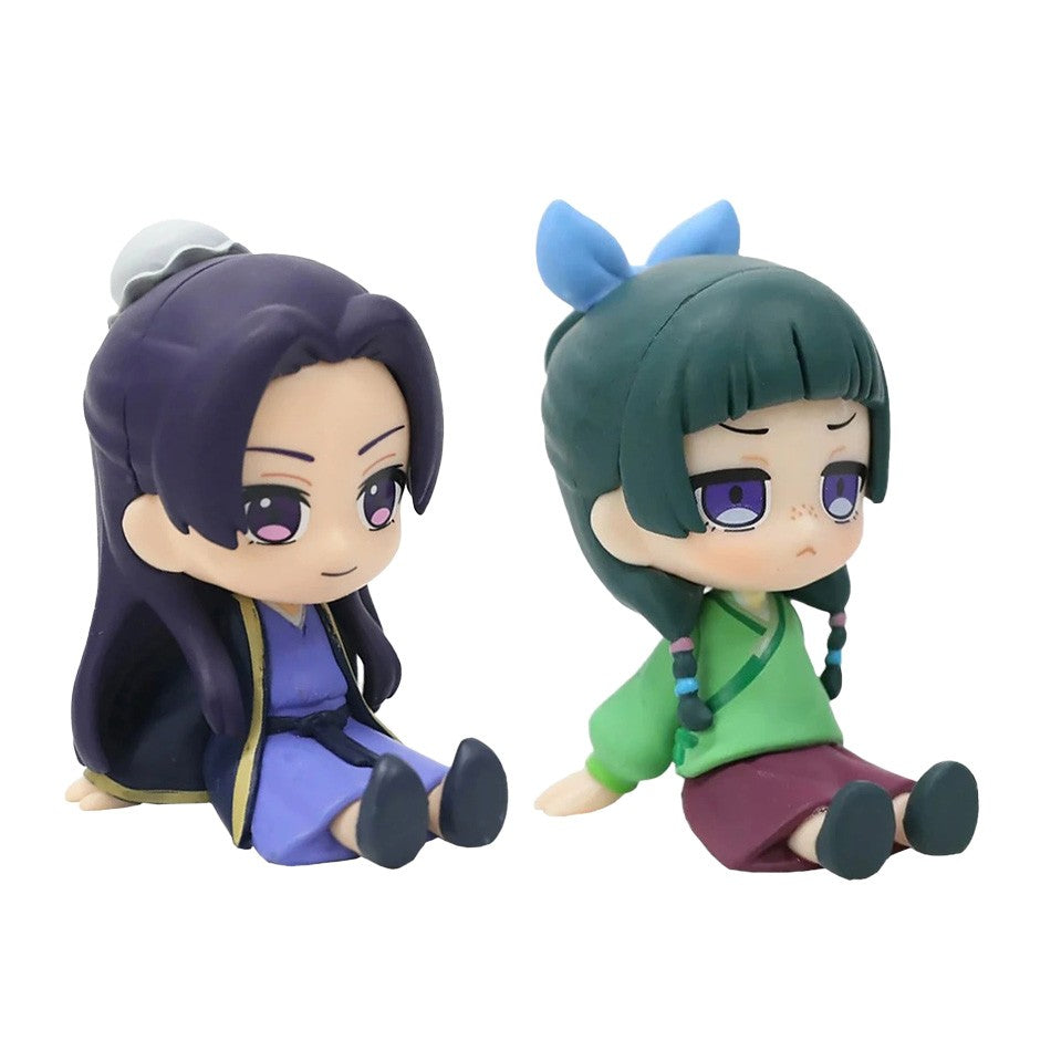 The Apothecary Diaries Maomao Jinshi Mini Figura Anime Periféricos Kawaii Brinquedos Sentados Enfeites de Carro de Mesa Modelo Presentes de Natal