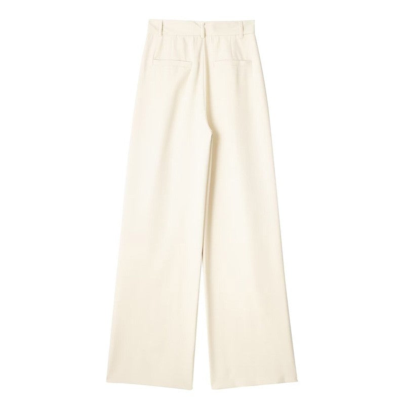 HXAO Women 2024 Wide leg Pants Baggy High Waist Pants Women's Wide Trousers Black Office wear Wide Pants Woman Autumn Trousers