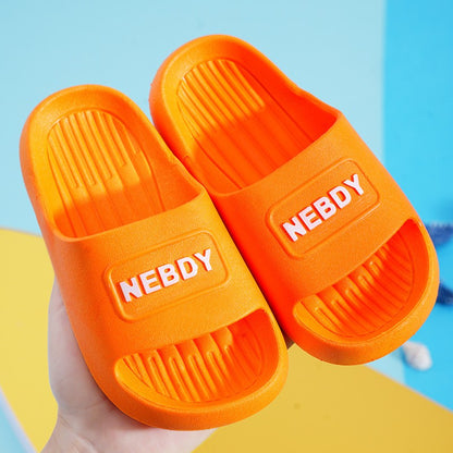 Children's Slippers for Summer Boys and Girls Indoor Bathroom Soft-Soled Thickened Anti-Slip Baby Slippers and Cool Sandals