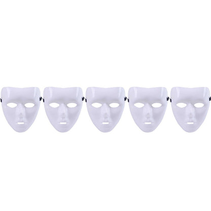 Halloween Jabba WockeeZ Dance Mask Hip-Hop Street Dance White Performances Mask For Man Women White Face Mask Cosplay Props