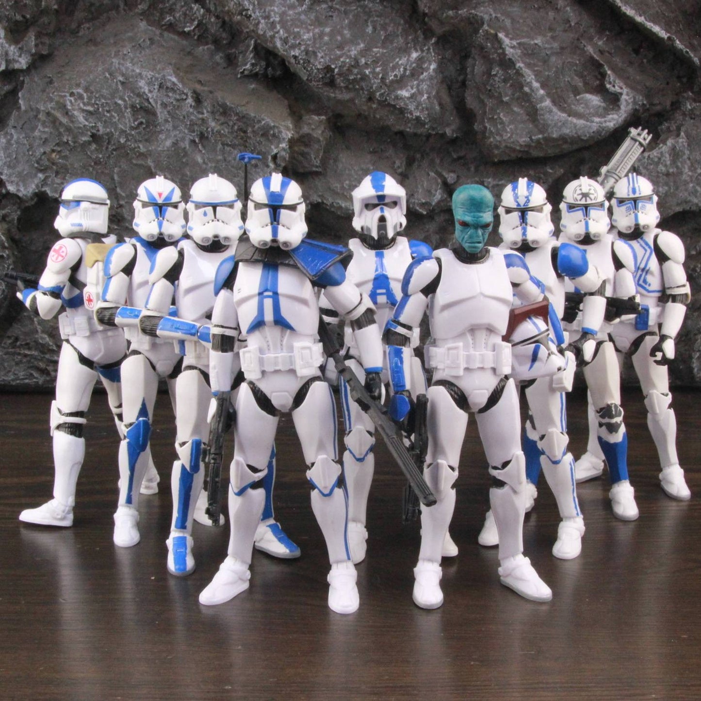 Star Wars 501st Legion ARF ARC Trooper Jesse Hardcase Commander Bane Denal Tup Dogma Boneco de Ação 6" Fase 2 Rex Team Clone Brinquedo