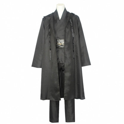 Wars Anakin Jedi Knight Cosplay Costume Hood Cape Anime Classic Movie For Men Women Halloween Fancy Brown