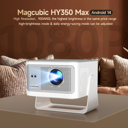 Magcubic 900ANSI Projetor Android 14 Foco Automático Suporte 8K Nativo 1080P Com Wifi6 BT5.4 16G Allwinner H726 Portátil HY350Max